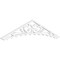 Ekena Millwork Pitch Genova Architectural Grade PVC Gable Pediment, 72"W x 15"H x 1"P (5/12) GPP072X015X100GEN - alternate 1